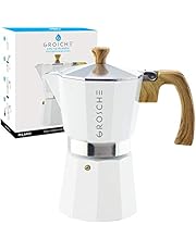 GROSCHE Milano Moka pot, Stovetop Espresso maker, Greca Coffee Maker, Stovetop coffee maker and espresso maker percolator