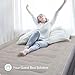 Sable Mattress, Inflatable Air Bed with Internal Pump Eco-Friendly PVC and Top Flocking with Storage Bag, Height 19