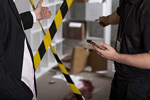 Caution Barricade Tape 3in X 300ft • Caution Tape Bright Yellow with a bold Black Print for High Visibility • 3 in. wide for Maximum Readability • Tear Resistant Design (Barricade Tape Black & Yellow) - Thumbnail 5