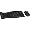 Logitech Slim Bluetooth Combo, Wireless Keyboard and Mouse, Quiet and Portable, Customizable, Bluetooth, Easy-Switch for Windows, macOS, iPadOS, Chrome - Black