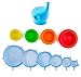 Make It Fresh 11 Piece Silicone Stretch Lids Set: 6 Reusable Food Plate Sealers, 4 Fruit Huggers and 1 Baby Bottle Cover in Various Sizes