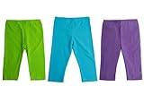 Back From Bali Little Girls Cropped Capri Leggings Perfect Fit Cotton/Lycra