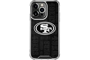 Skinit Clear Phone Case Compatible with iPhone 13 Pro - Officially Licensed NFL San Franciso 49ers Black & White Design