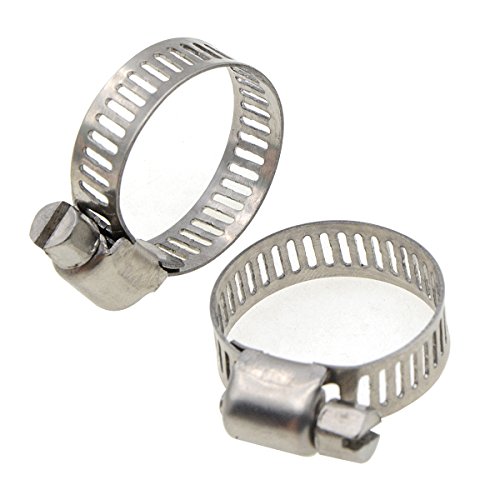 5/16" - 7/8"(8mm-22mm) Range, Penck Stainless Steel Hose Clamp Worm Gear Hose Clamp Water Pipe Clamp for Plumbing, Automotive and Mechanical Applications, 12Pcs