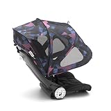 Bugaboo Bee Breezy Sun Canopy, Birds Print - Extendable Sun Canopy with UPF Sun Protection and Mesh Ventilation Panels