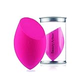 Kissbuty Cosmetics Beauty Sponge Blender for Powder Cream or Liquid Application , Latex Free and Vegan Makeup Sponge (Rose Red)