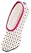 Snoozies Skinnies Lightweight Slippers | Cozy Slippers for Women | Travel Flats On The Go | Preppy Dots Mini | Medium