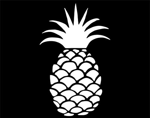 Pineapple - 4"x6" - Vinyl Die Cut Decal / Bumper Sticker For Windows, Trucks, Cars, Laptops, Macbooks, Etc.