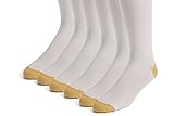 The Right Fit Novelty Men’s Long Cotton Ribbed Over-the-Calf Tube Cushion Socks: AKA Novelty Athletic Knee High Socks for Athletes and Sports Players, White, 6 Pack, 10-13