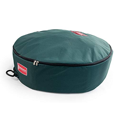 [48 Inch Wreath Storage Container] - for Christmas Wreath up to 48 Inches in Diameter | Bag Hooks Directly to Your Wire Wreath Frames to Prevent Sagging and Deformed Wreaths | Tree Keeper (48-Inch)