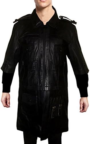 Outfitter Jackets Noctis Lucis Caelum Final Fantasy XV Black Leather Jacket (M-Person With Chest 41-42, Black)