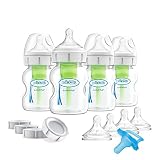 Dr. Brown's Breastfeeding Baby Bottles, Options+ Wide-Neck Breast to Bottle Feeding Set