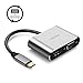 USB C Type-C to HDMI + VGA Adapter - Seenda USB 3.1 Type C to 4K HDMI 1080P VGA 2 In 1 Converter Adapter Dual Screen Display for MacBook Pro, Chromebook Pixel, Galaxy S8 Plus and More