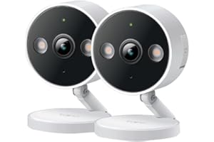 TP-Link Tapo 2K QHD Security Camera, 2-Pack, Indoor/Outdoor, 2024 PCMag Editor's Choice, Color Night Vision, Free Person/Pet/