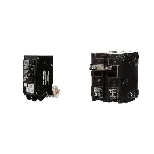 Q250 Siemens QF120A GFCI Circuit Breaker and Siemens Q250 50-Amp Double Pole ...