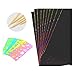Mseeur Scratch and Sketch Art Papers, Scratch Art Rainbow with Two Stylus and Four of The Rulers