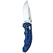 Benchmade - AXIS Flipper 300-1 Knife, Plain Drop-Point, Satin Finish, Blue Handle