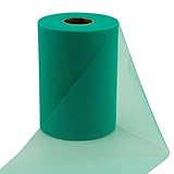 vLoveLife Teal Green 6 Inch x 100 Yards Tulle Roll Spool Fabric Table Runner Chair Sash Bow Tutu Skirt Sewing Crafting Fabric Wedding Party Gift Ribbon ...