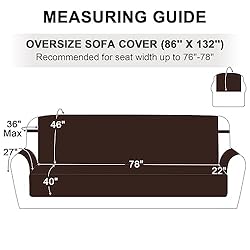 RHF Reversible Cover for Extra-Wide Couch, Sofa