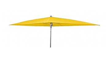 Doppler Absolut wasserdichter Gartenschirm Waterproof 225x120 ohne Volant, UV-Schutz 80, Farbe gelb