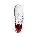 adidas Performance Men's Barricade Court 3 Tennis Shoe, White/Matte Silver/Scarlet, 10.5 M US