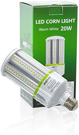 20W LED Corn Light Bulb 4000K Replaces 150W, 2,500 lumens Medium Base E26, 100-277V AC UL/cUL Certified