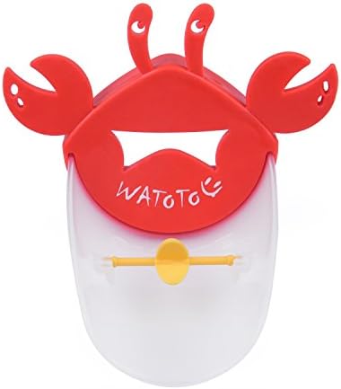 WATOTO - Faucet Extender, Propeller, Toddler Hand Washing, Faucet Extension Faucet Handle Extender for Babies, Toddler (Crab-Red)