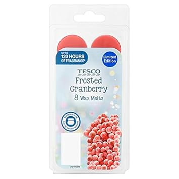 Tesco Frosted Cranberry Wax Melts 8pk Amazon Co Uk Beauty