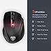 Habor [Upgraded Version Wireless Mouse, 2.4G Wireless Mice Optical PC Laptop Computer with USB Nano Receiver, 6 Buttons, 5 Adjustable Levels, 2400 DPI Compatible for Windows Mac MacBook Linux, Black