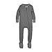 Burt's Bees Baby Baby Boys Sleeper Pajamas, Zip-Front Non-Slip Footie PJs, Organic Cotton