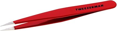 Tweezerman Signature Red Point Tweezer Professional Stainless Steel Precision
