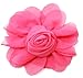 Hot Pink Chiffon Rosette Hair Clip - 4