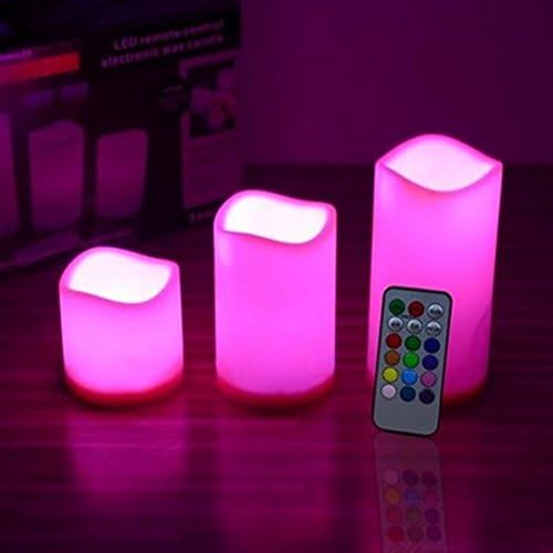 Excellent112 LED Changing Color Tea Candles, Battery Powered Electric Fake Flameless Mood Candles with Remote Control for Weddings, Birthday, Festivals(Multicolor,Colorful)
