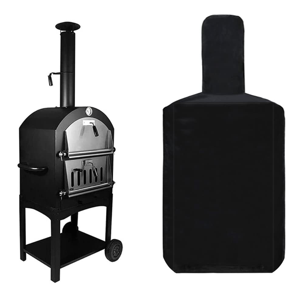 Pizza Oven Cover, 170x65x55cm Outdoor Patio Waterproof Oxford Pizza Oven Protective Cover, DustProof Grill Oven Cover