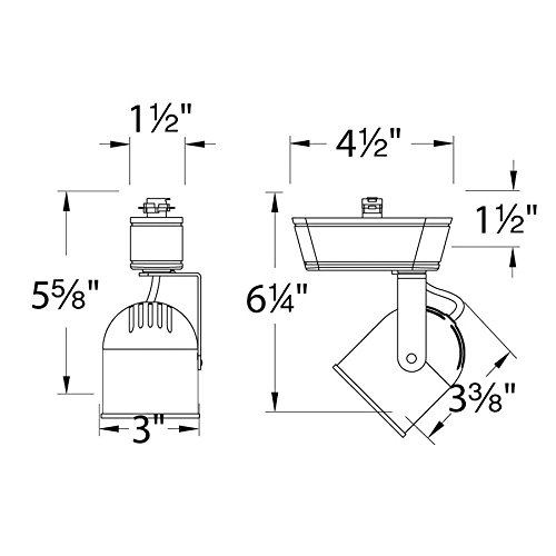 WAC Lighting JHT-808LED-DB Ht-808 Led Low Voltage Track Fixture, , Dark Bronze