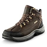 NORTIV 8 Men's Leather Waterproof Hiking Boots Mid