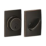 Schlage Single Cylinder Deadbolt with Century Trim, Aged Bronze (B60 N CEN 716)