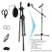 Microphone and Tablet Tripod Boom Stand Kit, Kasonic 2-in-1 Adjustable Studio Mic Stand with Tablet Holder Suitable for 7 to 12 Inch iPad and Tablet