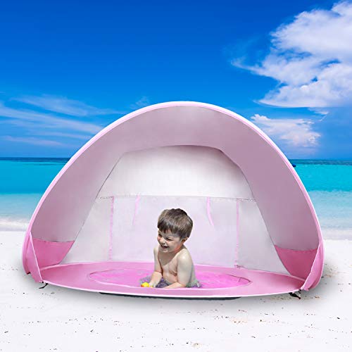 Kinbor Baby Beach Tent Pop Up Portable Shade Pool 50+ UPF