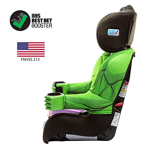 KidsEmbrace Marvel Hulk 2-in-1 Forward-Facing Car Seat Latch | 5-Point Harness 26.5-65lbs converts to Belt-Positioning Booster 40-100lbs | Adjustable