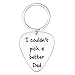 Elegant Chef Guitar Pick Key Chain Christmas Gift for Dad - I Couldn't Pick a Better Dad - Cute Musical Quote Jewelry Keychain Present for Father Daddy Papa from Daughter Son