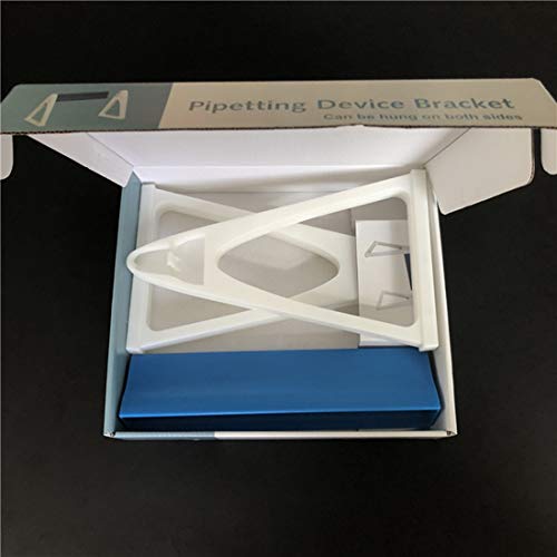 Lab Linear Pipettor Stand Rack, Hold Up 6 Micropipettes, Premium Engineering Plastic Polymer, Excellent Chemical Reagent Corrosion Resistance