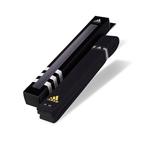 Adidas Master Deluxe Taekwondo Black Belt Long Size Twice Belt Kendo Karate Judo Tae Kwon Do Tkd Dan Belt 102