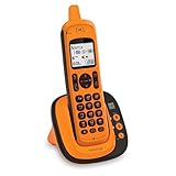 Motorola XT801 DECT 6.0 Rugged Waterproof Cordless Phone with Bluetooth Connect to Cell, Amber, 1 Handset
