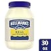 Hellmann's Real Mayonnaise for a Creamy Condiment for Sandwiches & Simple Meals, No Gluten, Made With 100% Cage Free Eggs, 30 Fl Oz