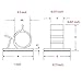 Cable Management Clips (1'' 0.75'') Adjustable Adhesive Nylon Wire Clamps Cable Tie Holder for Car, Home and Office (50 Pack)