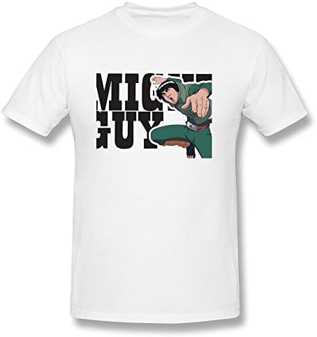 TIANYI Men's Might Guy 100% Cotton T Shirt XXL White