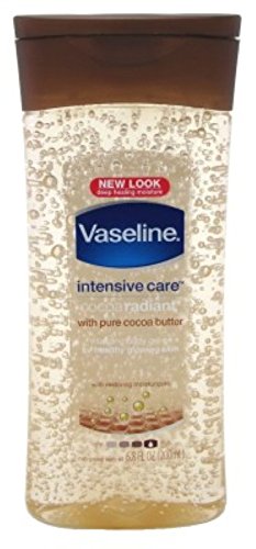 Vaseline Intensive Care Cocoa Radiant Gel Oil 6.8oz (6 Pack)