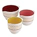 Cake Boss Countertop Accessories 3-Piece Melamine Mixing Bowl Set, “Icing” Pattern, Print -