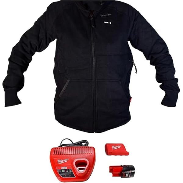 Capuche Chauffante Milwaukee M12 306B-21L, Noir, Taille L, Avec Batterie, état Impeccable